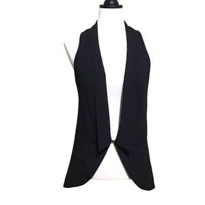 Bisou Bisou Michele Bonbot Black Long Vest XS‎
